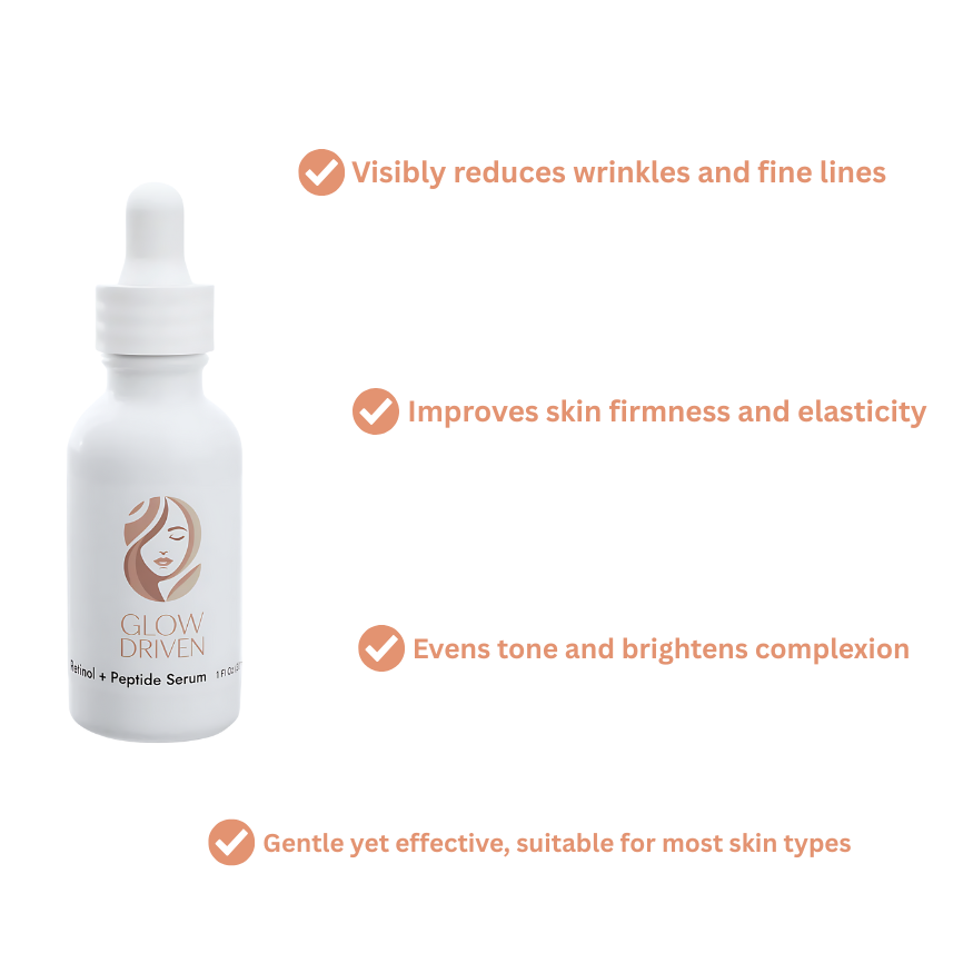 Retinol and Peptide Face Serum, 1oz