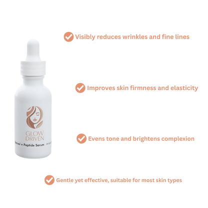 Retinol and Peptide Face Serum, 1oz